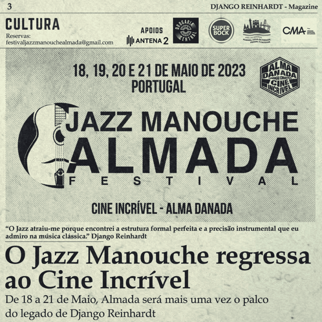 MÚSICA: FESTIVAL DE JAZZ MANOUCHE DE REGRESSO PARA A EDIÇÃO 2023