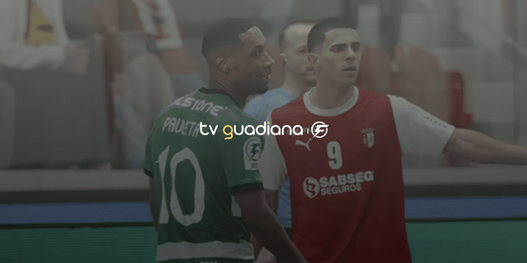 VITÓRIA DO SPORTING NO PRIMEIRO JOGO DA FINAL DA LIGA PLACARD DE FUTSAL