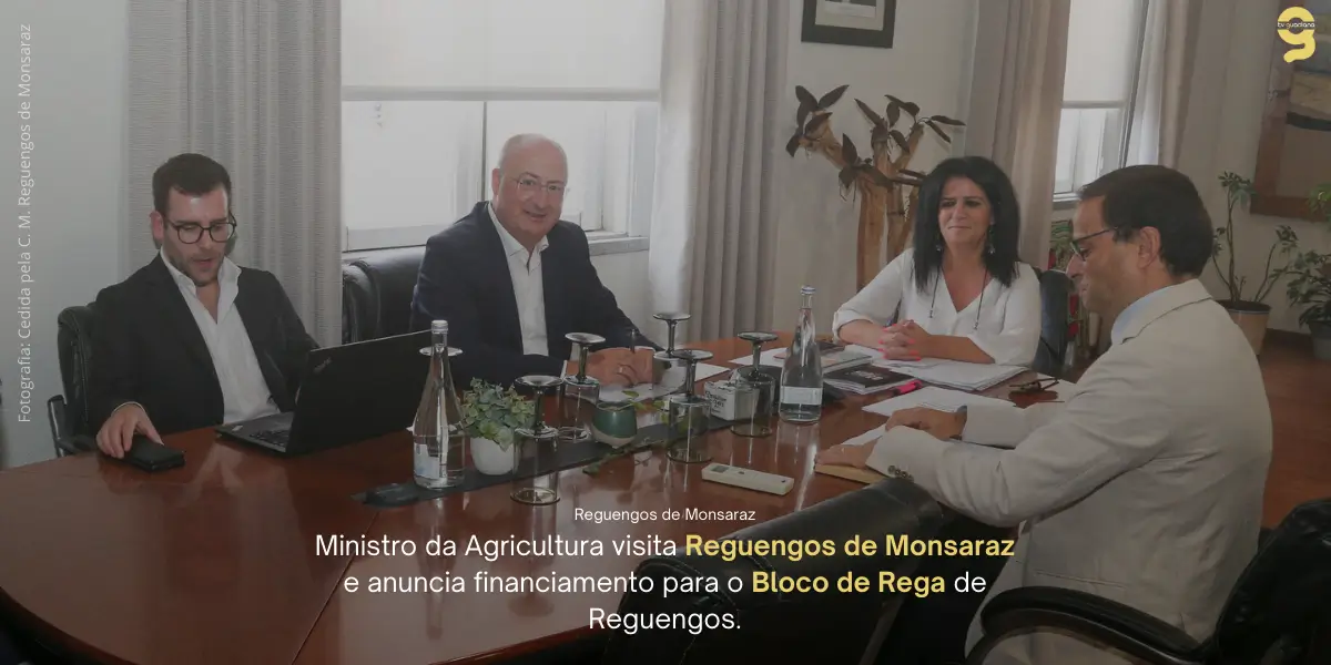 BLOCO DE REGA DE REGUENGOS: AGRICULTURA LOCAL RECEBE INJEÇÃO DE 35 MILHÕES DO PRR